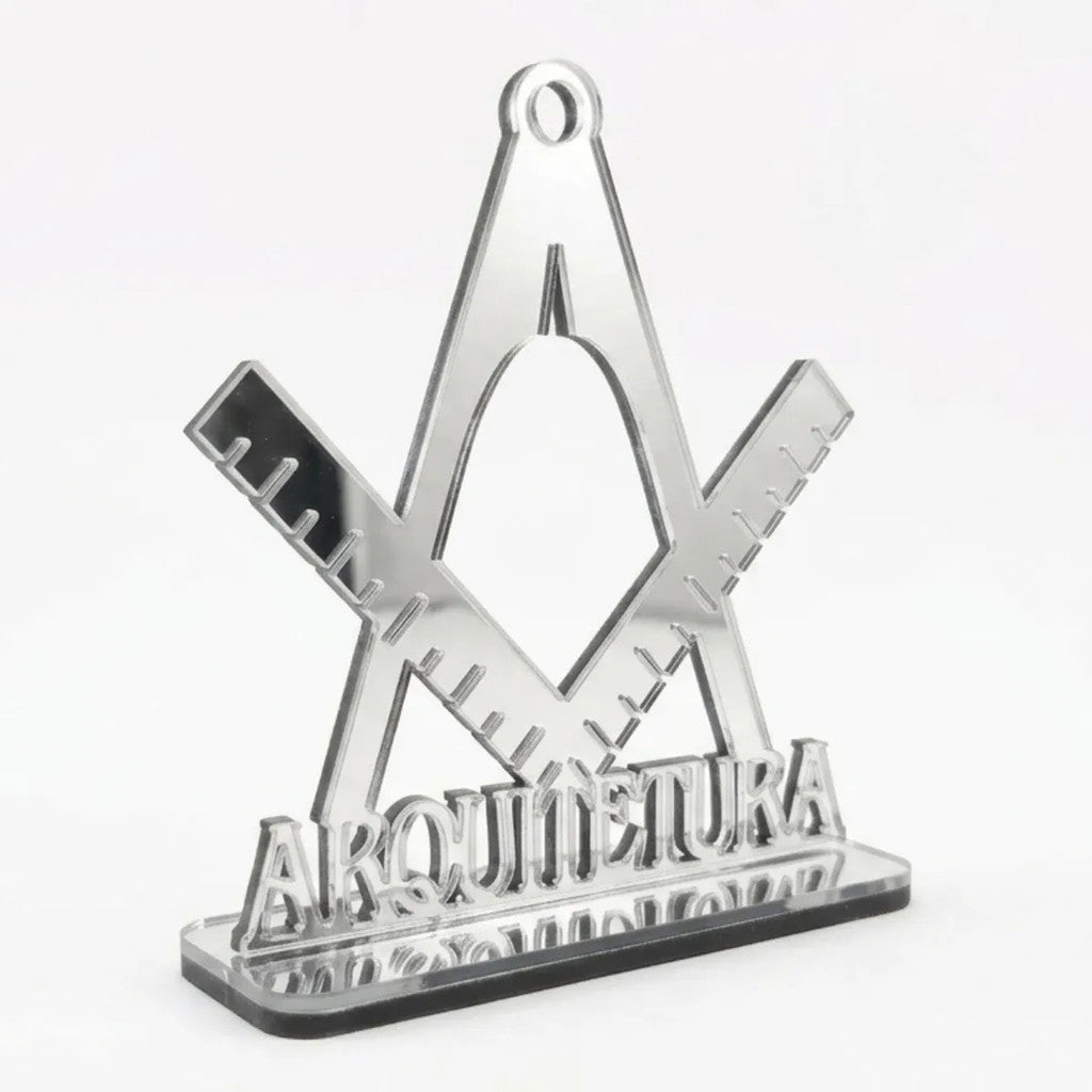 Emblema Profissões Faculdade Homenagem Prateado