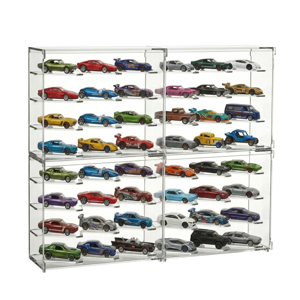 Expositor Hot Wheels 48 Carrinhos Modular Suporte Display Coleção Empilhavel Encaixável