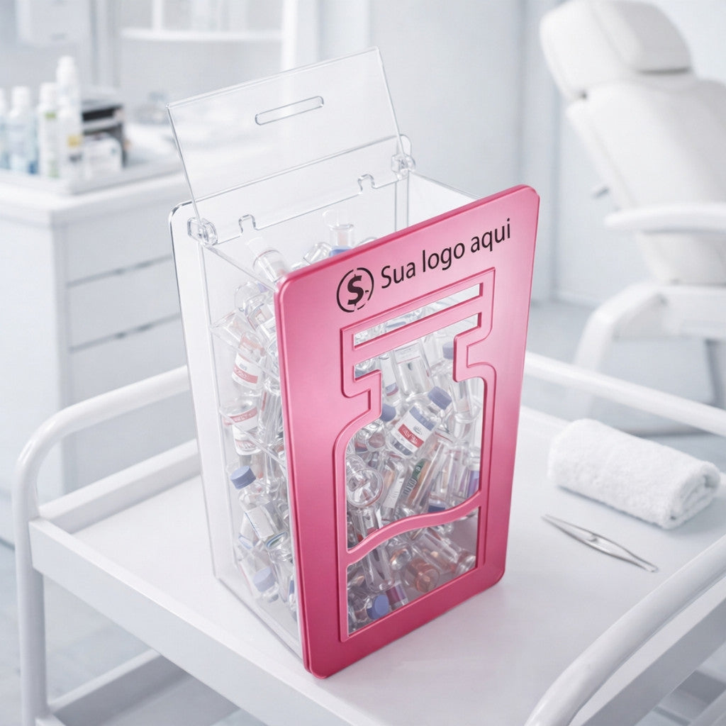 Porta Ampolas Personalizado Harmonização Facial Suporte Parede Organização Clínica Estética Consultório Estético Premium