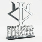 Emblema Profissões Faculdade Homenagem Prateado