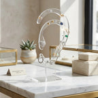 Suporte Brinco Piercing Expositor Display Orelha Joias Base Organizador Biju Luxo Vitrine