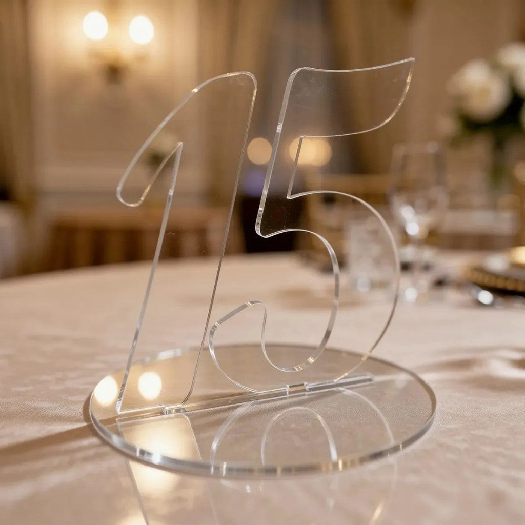 Enfeite Número 15 Para Decoração Mesa Debutante Elegante