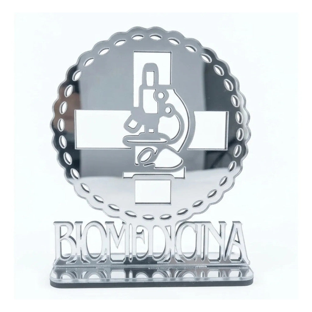 Emblema Profissões Faculdade Homenagem Prateado