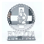 Emblema Profissões Faculdade Homenagem Prateado