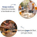 Roleta Giratória Shot Jogo Bebida Festa Adultos Desafio Amigos Churrasco Bar Noite Cerveja