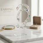 Suporte Brinco Piercing Expositor Display Orelha Joias Base Organizador Biju Luxo Vitrine