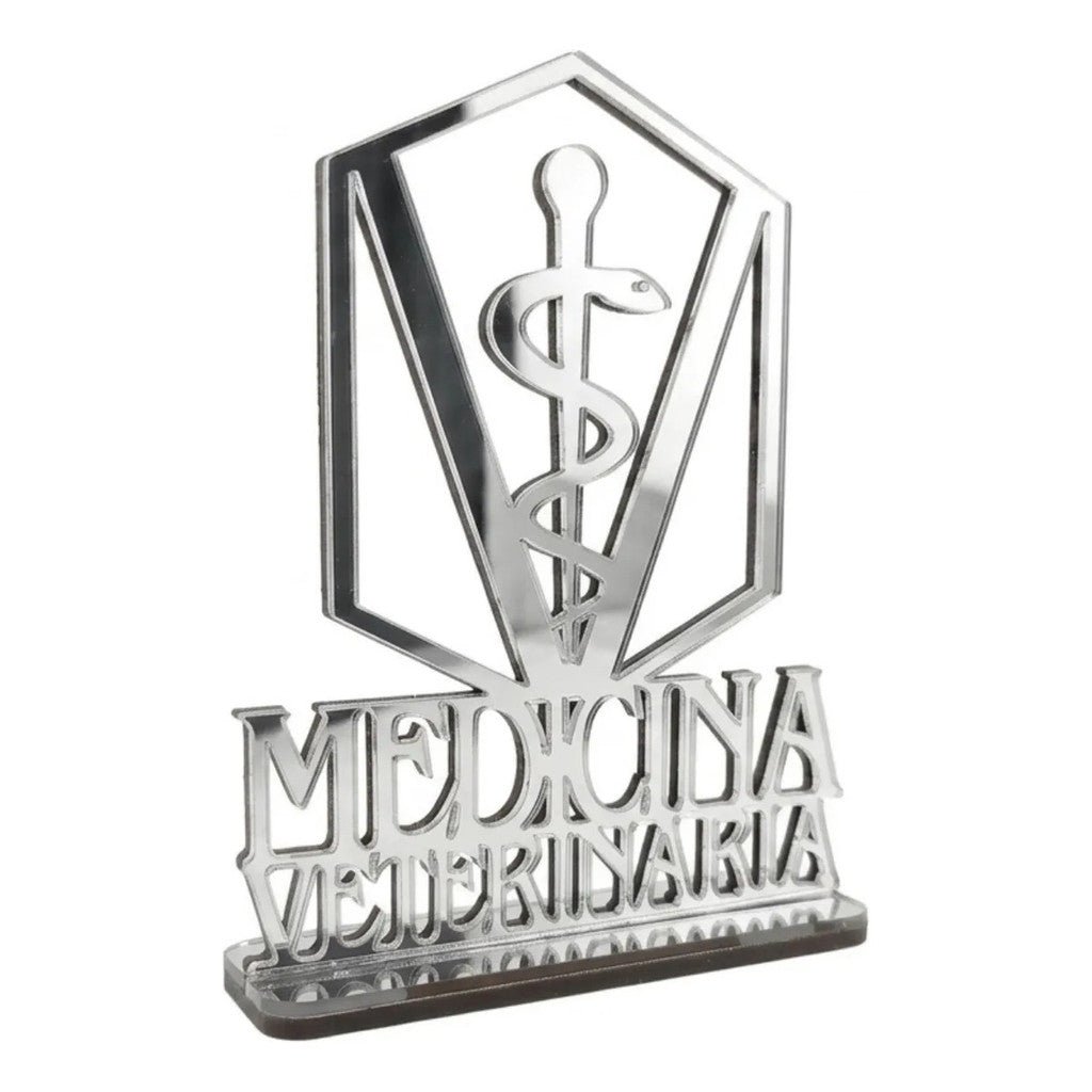 Emblema Profissões Faculdade Homenagem Prateado