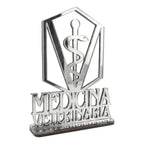 Emblema Profissões Faculdade Homenagem Prateado