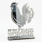 Emblema Profissões Faculdade Homenagem Prateado