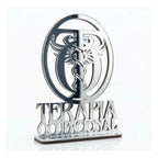 Emblema Profissões Faculdade Homenagem Prateado