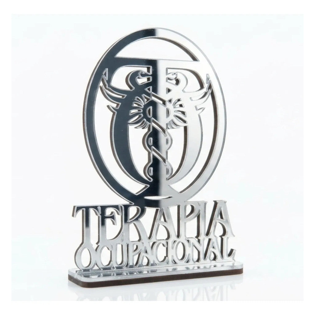 Emblema Profissões Faculdade Homenagem Prateado