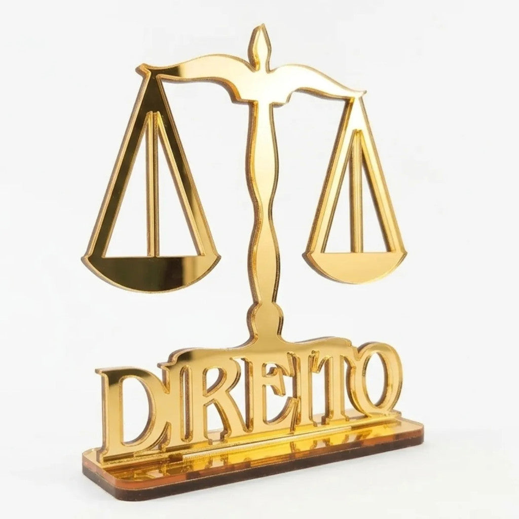 Emblema Profissões Faculdade Homenagem Dourado