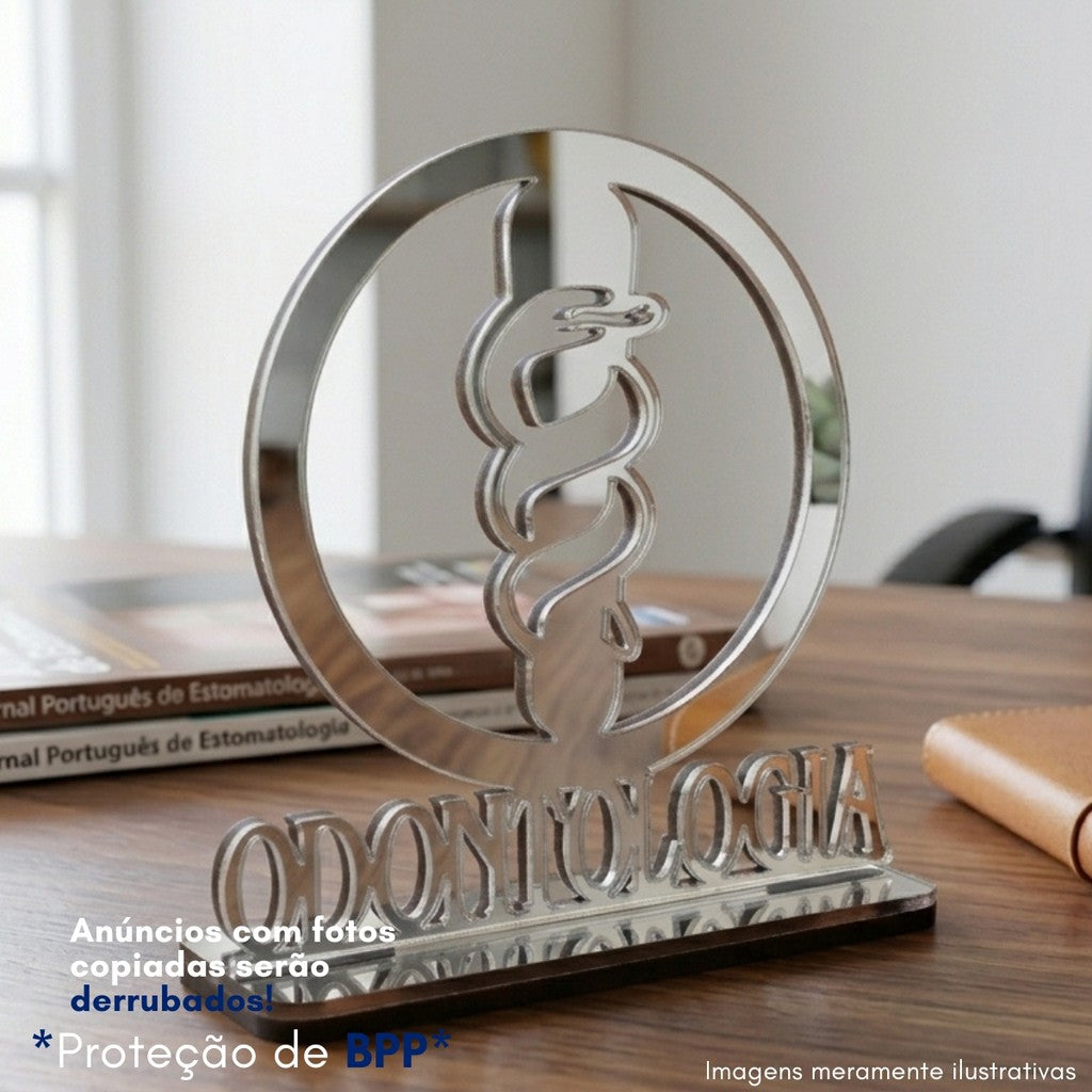 Emblema Profissões Faculdade Homenagem Prateado