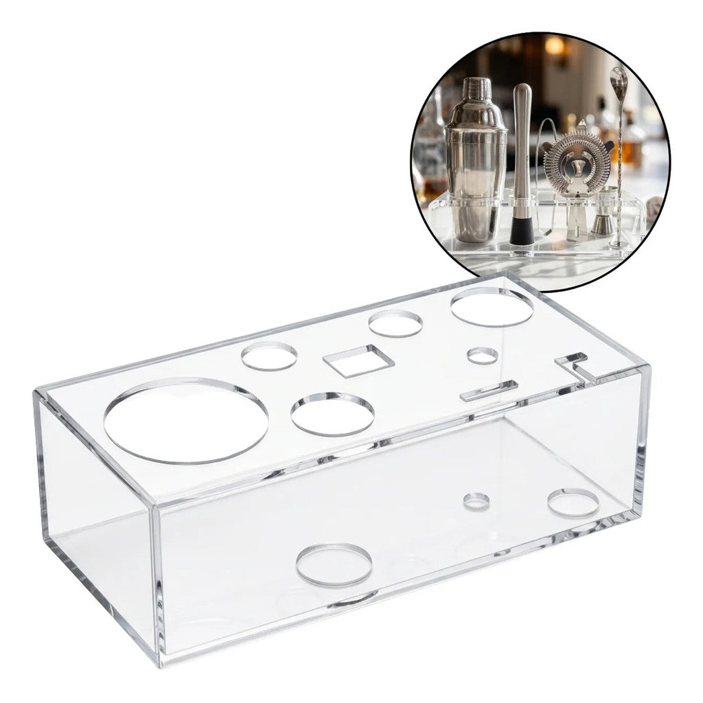 Suporte Organizador Kit Barman Bar Bartender Porta Display Utensílios Drink Home Bar
