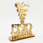 Emblema Profissões Faculdade Homenagem Dourado
