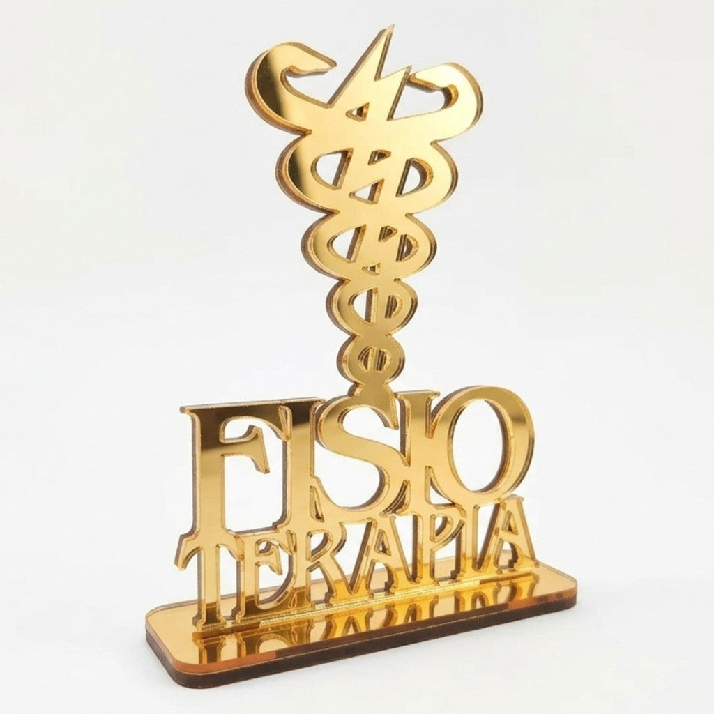 Emblema Profissões Faculdade Homenagem Dourado