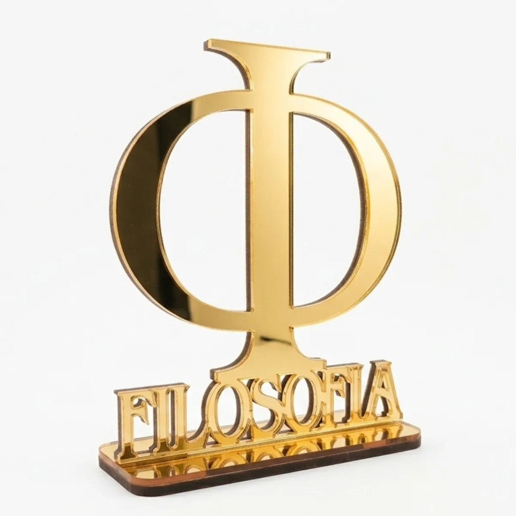 Emblema Profissões Faculdade Homenagem Dourado