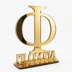 Emblema Profissões Faculdade Homenagem Dourado