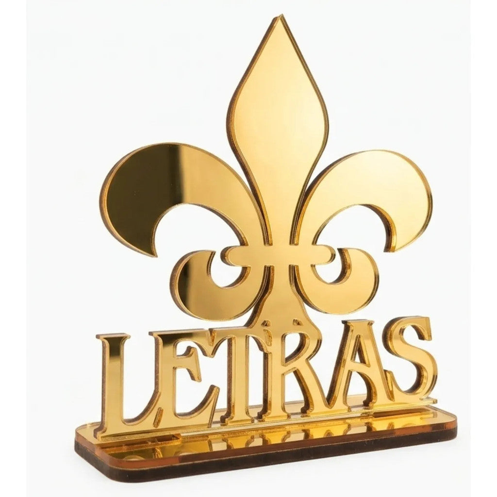Emblema Profissões Faculdade Homenagem Dourado