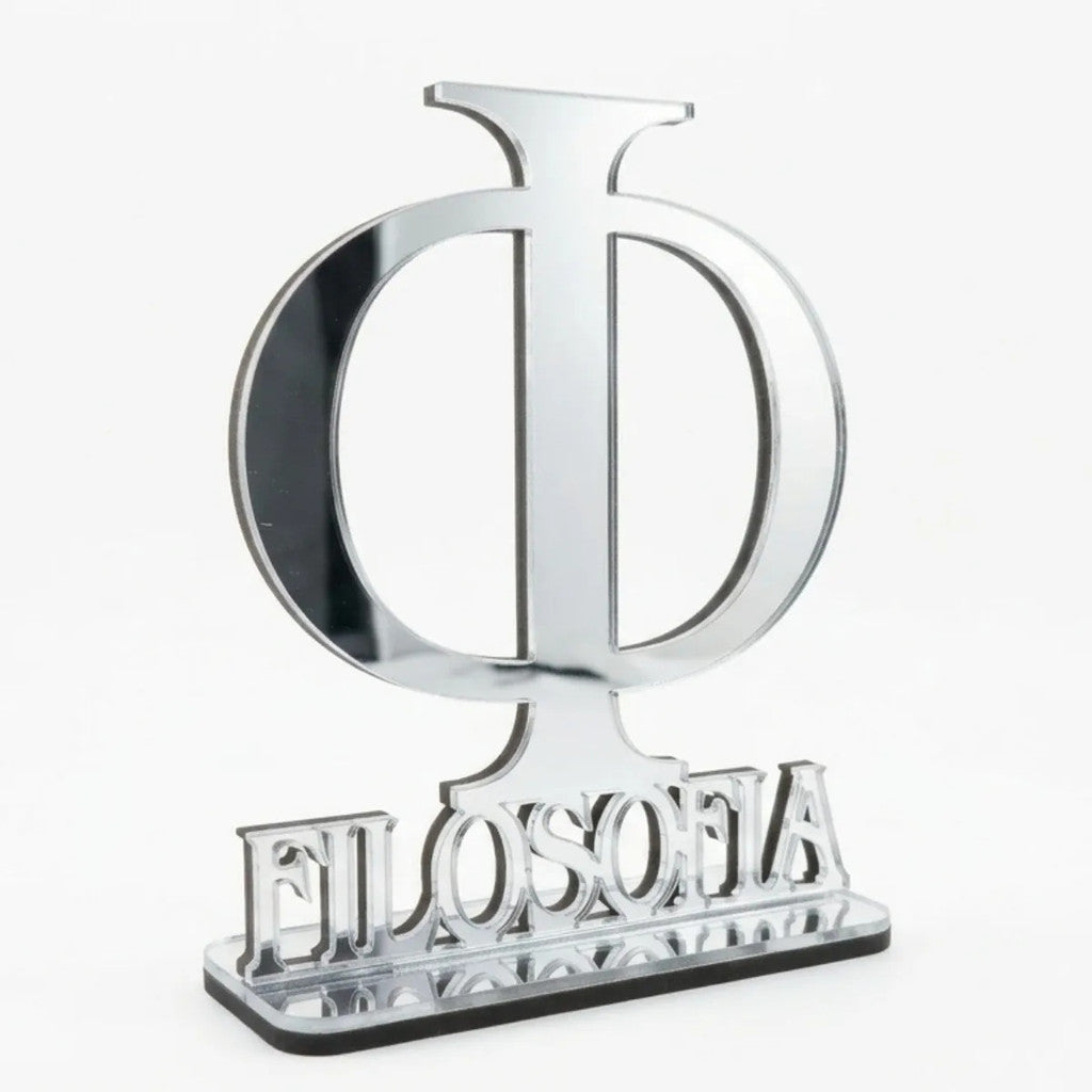 Emblema Profissões Faculdade Homenagem Prateado