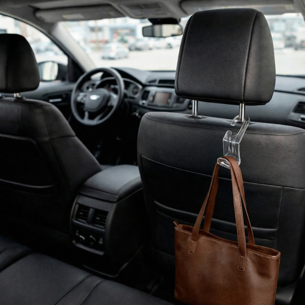 Ganchos 4 Peças Veicular Banco Passageiro Organização Interna Bolsa Mochila Compras Utilitário