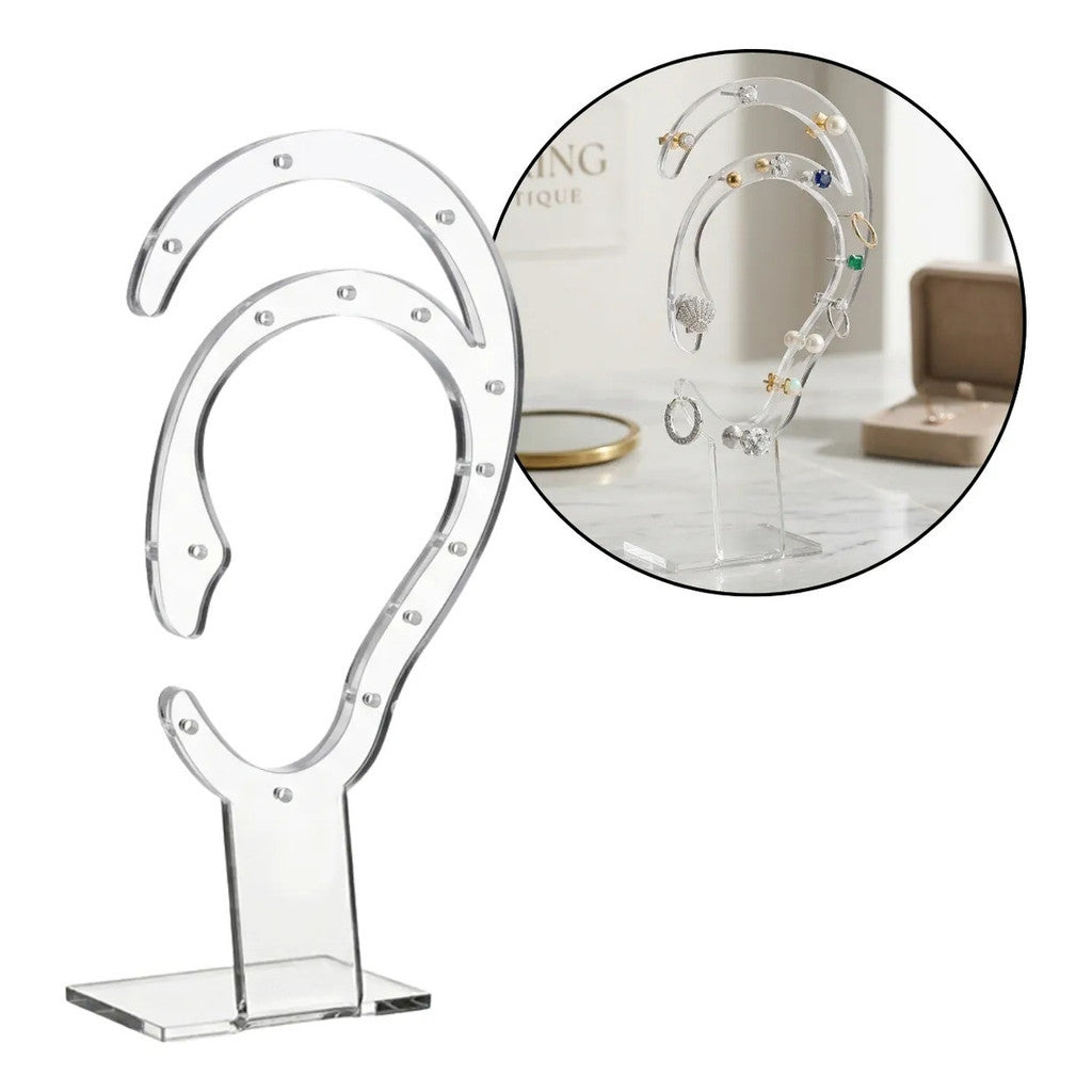 Suporte Brinco Piercing Expositor Display Orelha Joias Base Organizador Biju Luxo Vitrine
