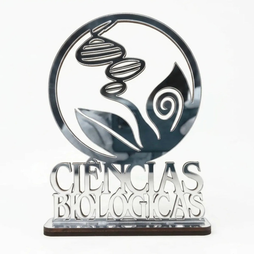 Emblema Profissões Faculdade Homenagem Prateado