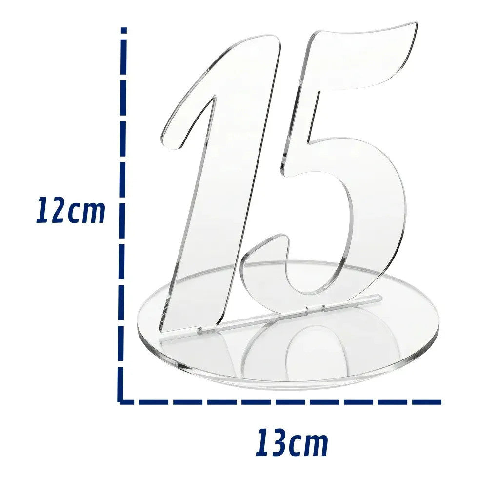Enfeite Número 15 Para Decoração Mesa Debutante Elegante