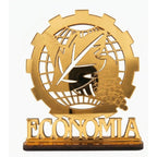 Emblema Profissões Faculdade Homenagem Dourado