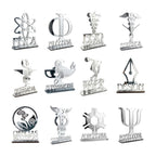 Emblema Profissões Faculdade Homenagem Prateado