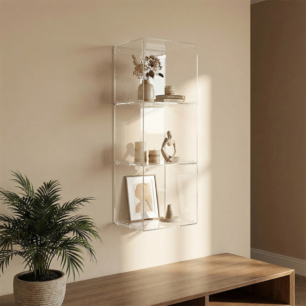 Prateleira Parede Modular Organização Quarto Decorativa Moderna Interior Composição