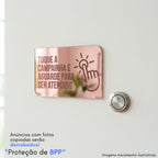 Placa Campainha Atendimento Recepção Sinalização Loja Estabelecimento Clinica Consultório