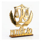 Emblema Profissões Faculdade Homenagem Dourado