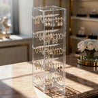 Suporte Organizador Brinco 5 Andares Expositor Display Loja 40 Pçs Piercings Tampa Bancada