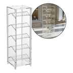 Suporte Organizador Brinco 5 Andares Expositor Display Loja 40 Pçs Piercings Tampa Bancada