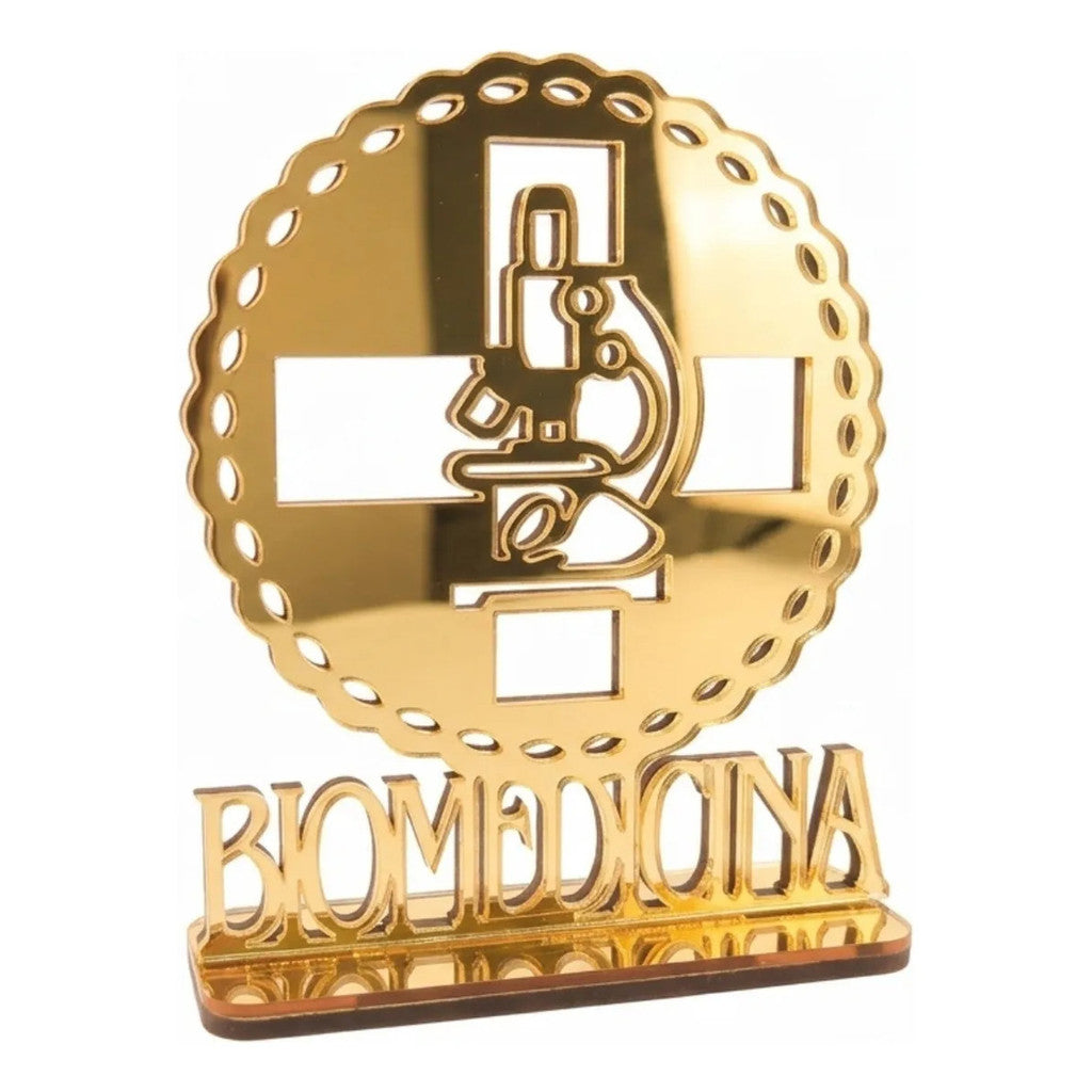 Emblema Profissões Faculdade Homenagem Dourado