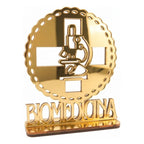 Emblema Profissões Faculdade Homenagem Dourado