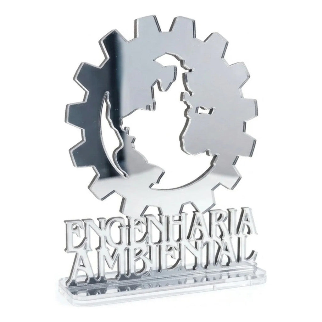 Emblema Profissões Faculdade Homenagem Prateado