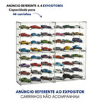 Expositor Hot Wheels 48 Carrinhos Modular Suporte Display Coleção Empilhavel Encaixável