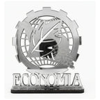 Emblema Profissões Faculdade Homenagem Prateado