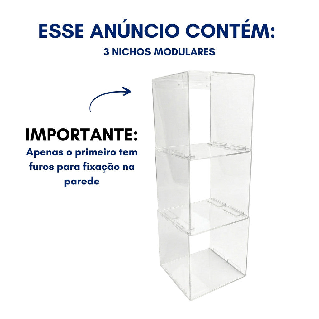 Prateleira Parede Modular Organização Quarto Decorativa Moderna Interior Composição