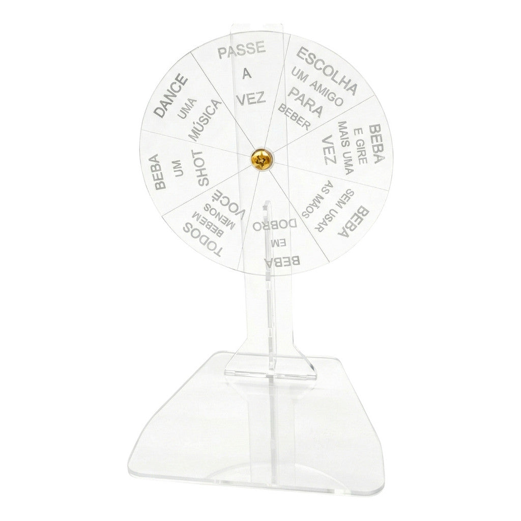 Roleta Giratória Shot Jogo Bebida Festa Adultos Desafio Amigos Churrasco Bar Noite Cerveja