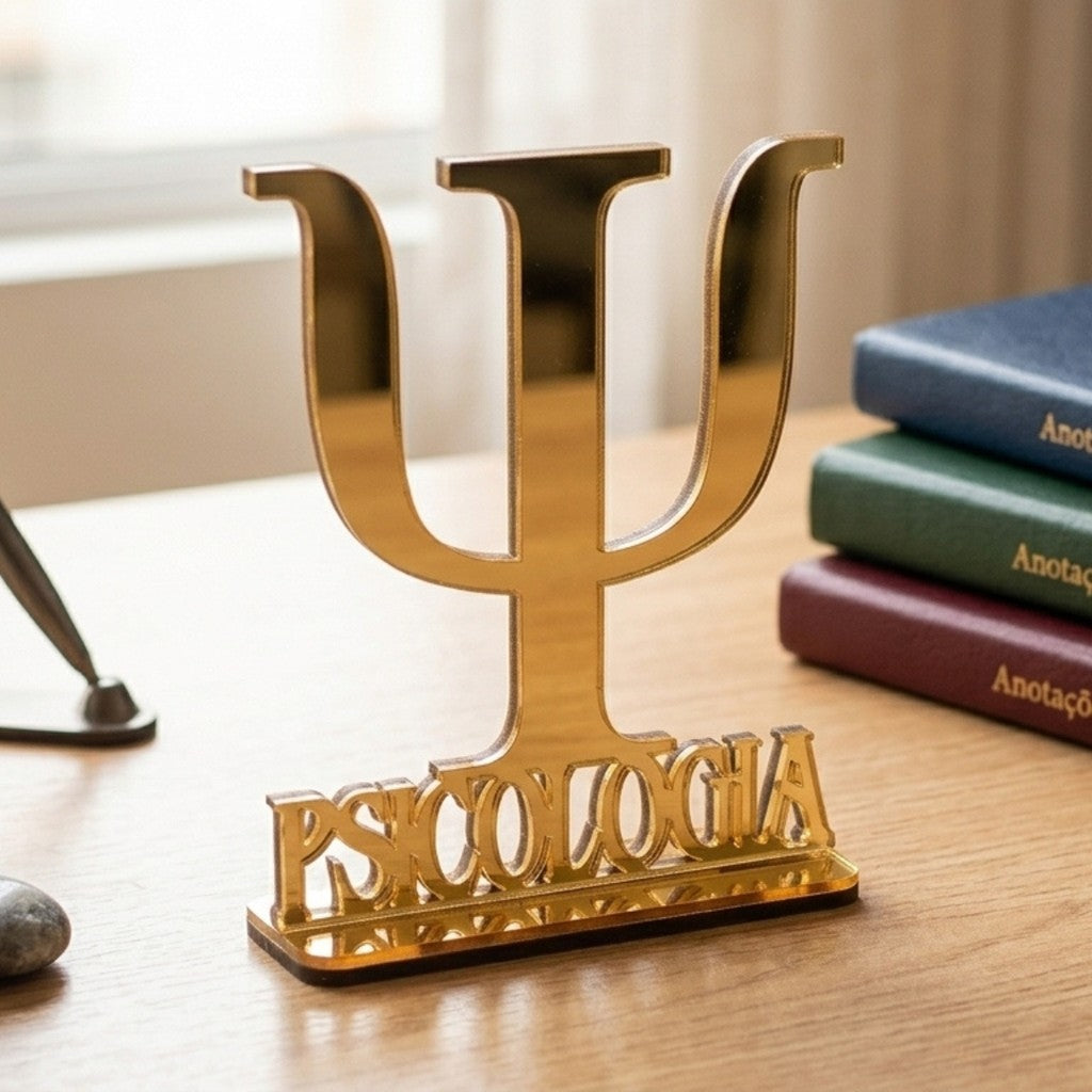 Emblema Profissões Faculdade Homenagem Dourado