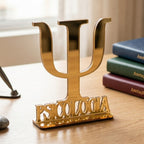 Emblema Profissões Faculdade Homenagem Dourado