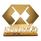 Emblema Profissões Faculdade Homenagem Dourado