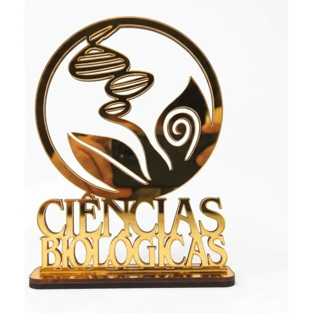 Emblema Profissões Faculdade Homenagem Dourado