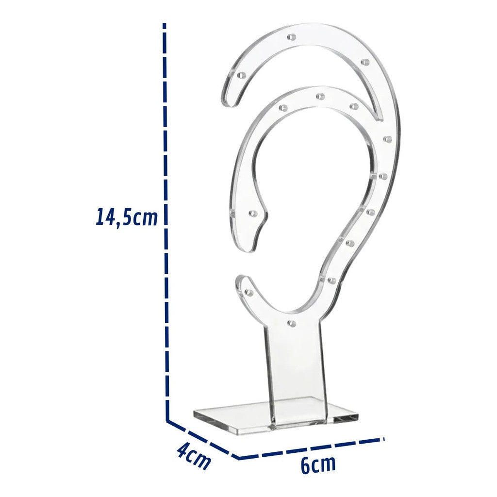 Suporte Brinco Piercing Expositor Display Orelha Joias Base Organizador Biju Luxo Vitrine
