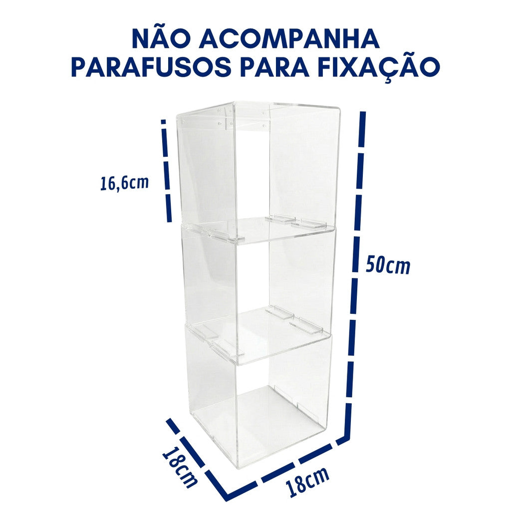 Prateleira Parede Modular Organização Quarto Decorativa Moderna Interior Composição