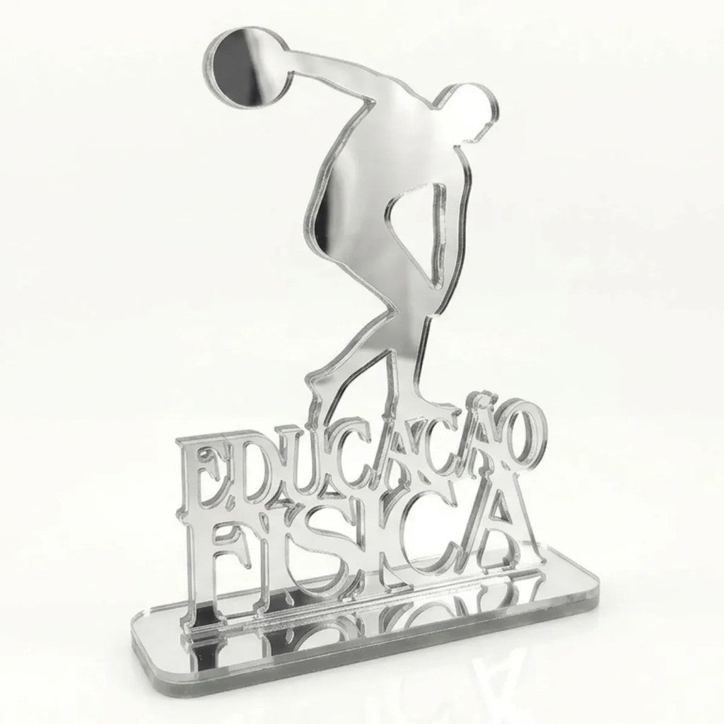 Emblema Profissões Faculdade Homenagem Prateado