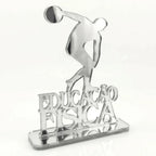 Emblema Profissões Faculdade Homenagem Prateado